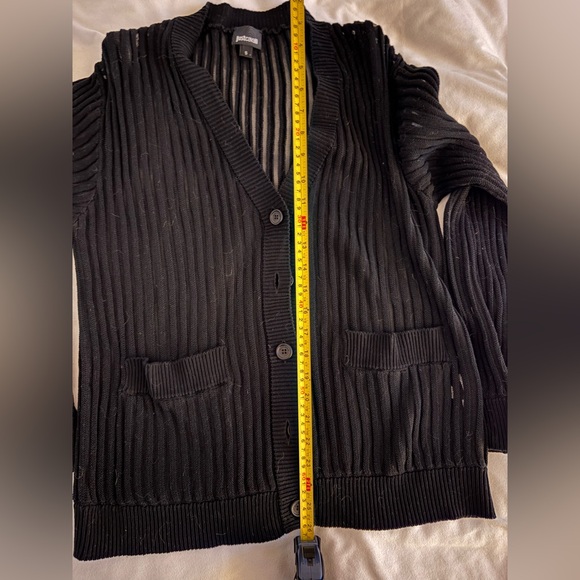 Just Cavalli Black Boxy Button-Up Cardigan - Size S - Picture 12 of 13